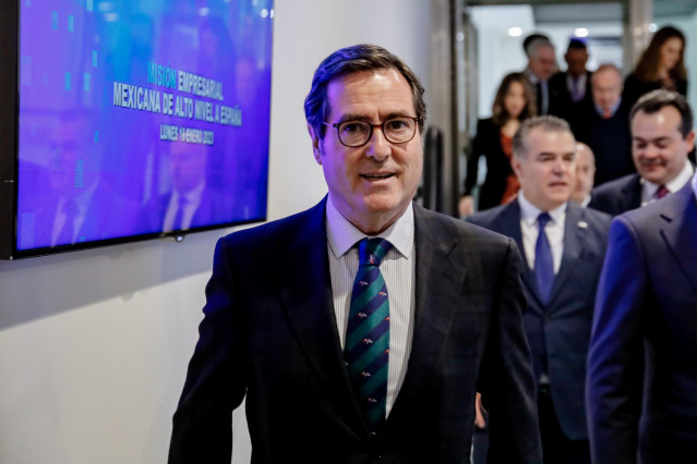 El presidente de CEOE, Antonio Garamendi, en una imagen de archivo.