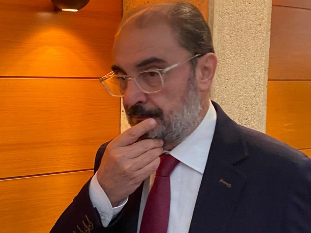 Archivo - El presidente del Gobierno de Aragón. Javier Lambán.