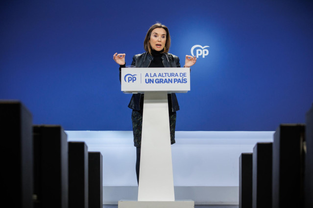 La secretaria general del Partido Popular y portavoz del PP en el Congreso, Cuca Gamarra