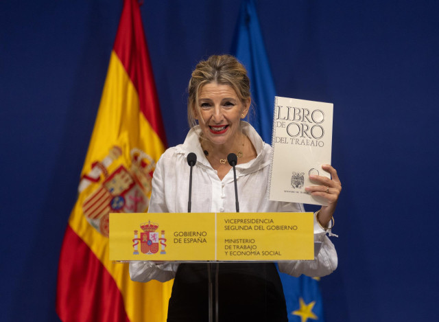 Archivo - La vicepresidenta segunda y ministra de Trabajo y Economía Social, Yolanda Díaz, en una imagen de archivo.