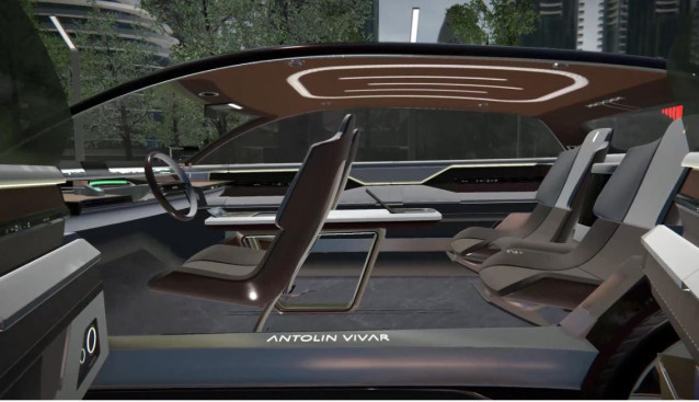 El concept car virtual del Grupo Antolin denominado Antolin Vivar