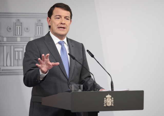 Archivo - El presidente de la Junta de Castilla y León, Alfonso Fernández Mañueco