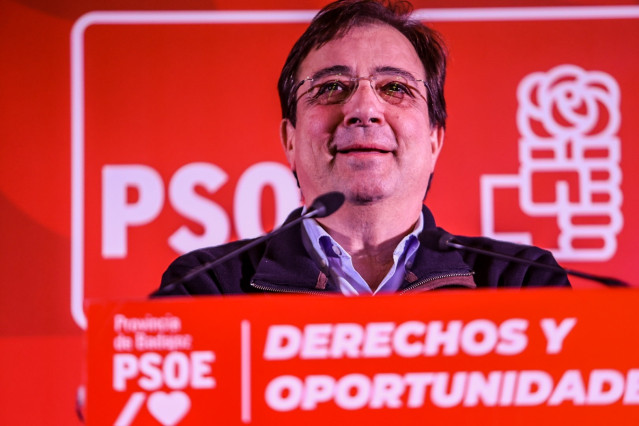 Vara, en un acto del PSOE en Berlanga.