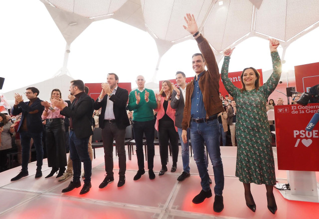 VALLADOLID. 21/01/23. CLAUDIA ALBA. MITIN DE PRESENTACIÓN DE LAS CANDIDATURAS DE CAPITALES DE PROVINCIA DEL PSOE EN LA PRESENCIA DE PRESIDENTE DEL GOBIERNO PEDRO SÁNCHEZ.