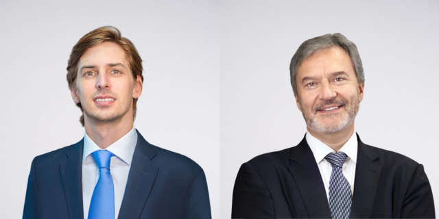 Claudio Lago de Lanzós, nuevo director general de Oliver Wyman Iberia, y Pablo Campos, nuevo presidente de la firma en España y Portugal