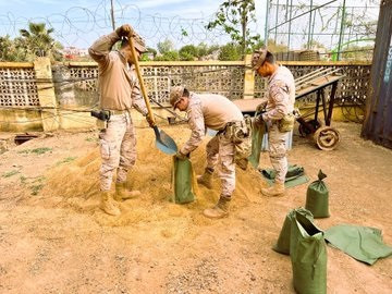 Militares españoles en la misión EUTM Malí reforzando la seguridad del centro de Koulikoro