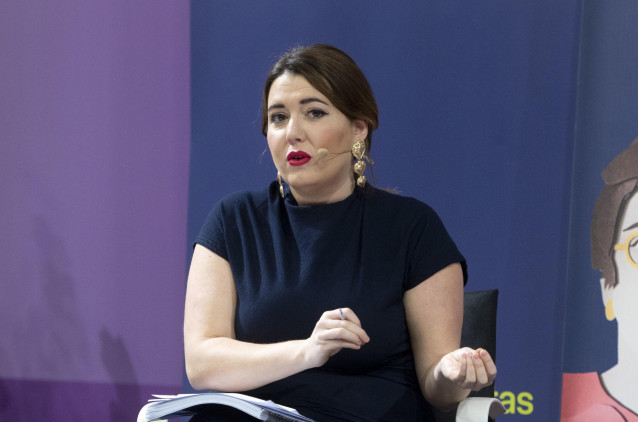 La secretaria de Estado de Igualdad, Ángela Rodríguez Pam, interviene en la presentación de la Estrategia Estatal para combatir las Violencias Machistas 2022-2025, en el Ministerio de Igualdad, a 17 de enero de 2023, en Madrid (España).
