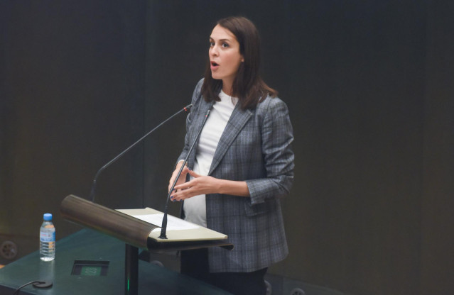 Archivo - La portavoz de Más Madrid en el Ayuntamiento, Rita Maestre, interviene durante una sesión ordinaria del Pleno Municipal