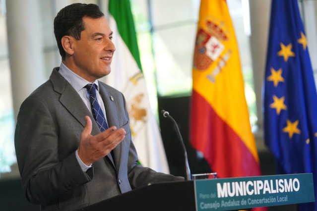 El presidente andaluz, Juanma Moreno