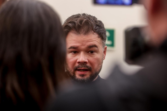Archivo - El portavoz de Esquerra Republicana de Catalunya (ERC) en el Congreso, Gabriel Rufián, durante una sesión plenaria en el Congreso de los Diputados.