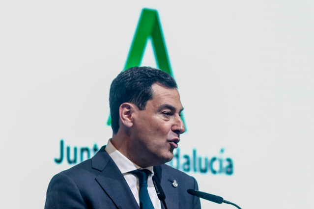El presidente de la Junta de Andalucía, Juanma Moreno