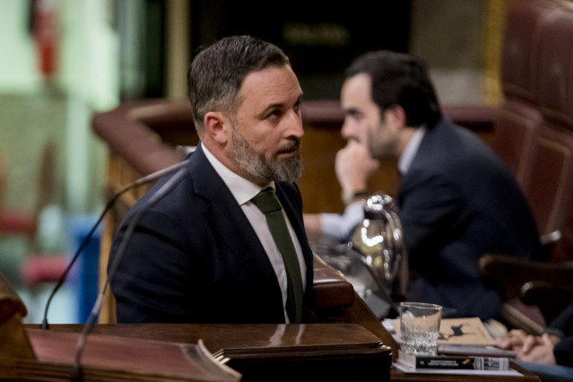 El líder de Vox, Santiago Abascal