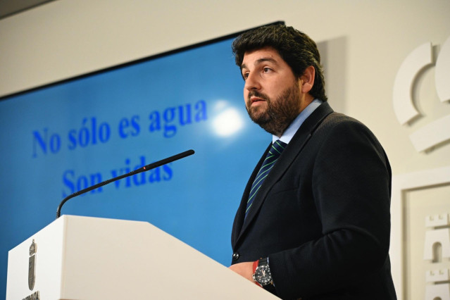 El presidente de la Región de Murcia, Fernando López Miras