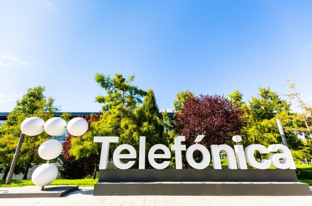 Archivo - Logo de Telefónica