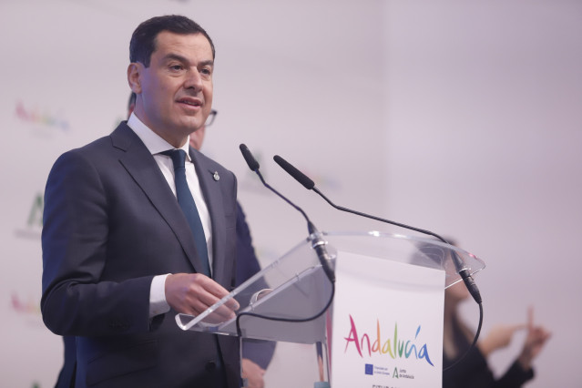 El presidente de la Junta de Andalucía Juanma Moreno