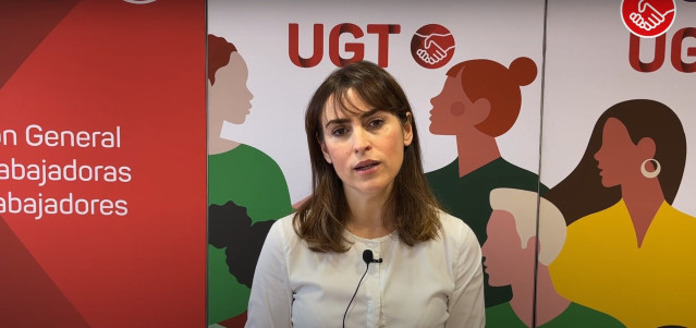 Archivo - La secretaria de Política Institucional y Políticas Territoriales de UGT, Cristina Estévez.