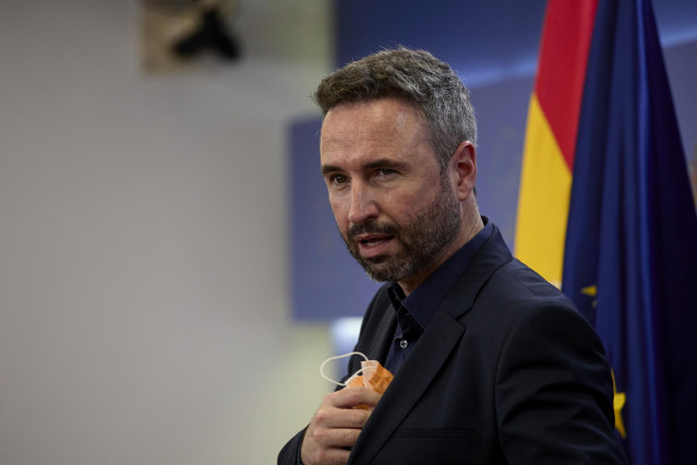 Archivo - El diputado de Ciudadanos, Guillermo Díaz, en una rueda de prensa
