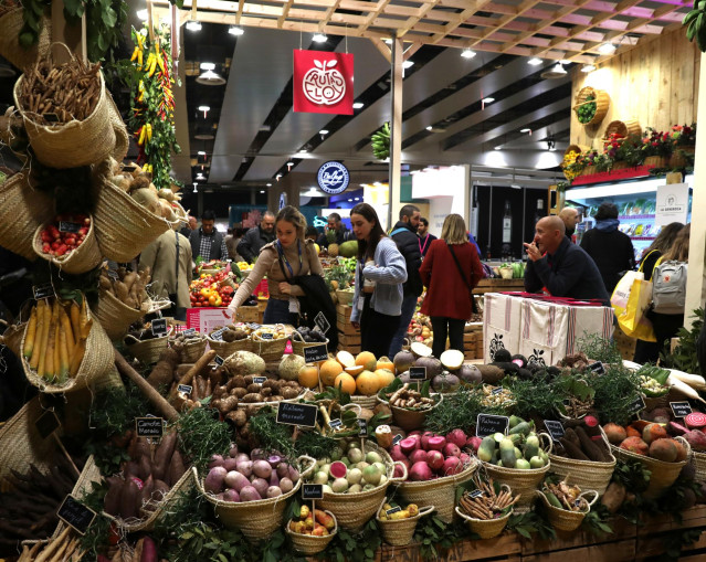 Un puesto de fruta