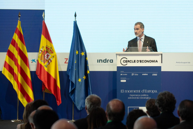 Archivo - El Felipe VI interviene en la segunda jornada de la XXXVII Reunió Cercle d’Economia