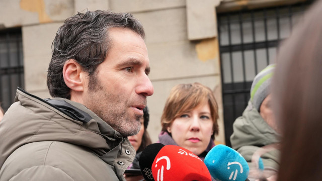 El portavoz del comité de campaña del PP, Borja Sémper, este domingo en San Sebastián