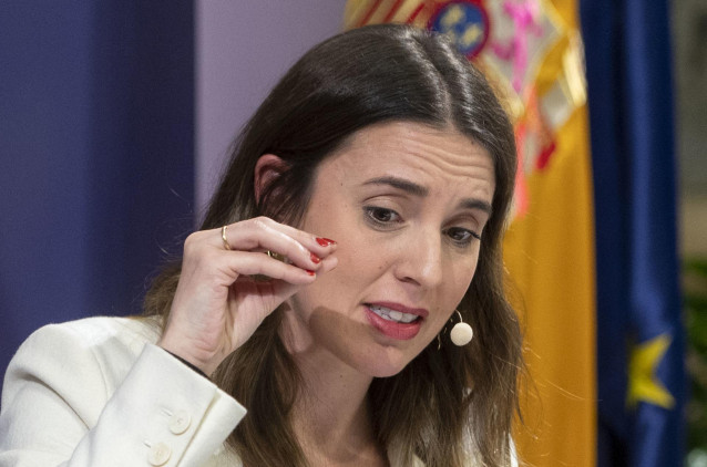 La ministra de Igualdad, Irene Montero, en una imagen de archivo