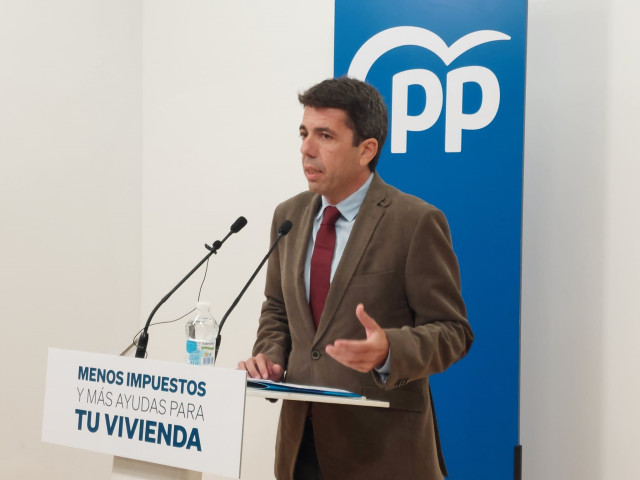 Imagen de archivo del presidente del PPCV, Carlos Mazón