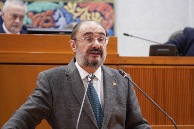 El presidente del Gobierno de Aragón, Javier Lambán.