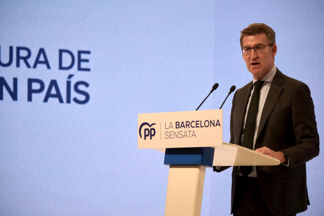 El presidente del PP, Alberto Núñez Feijóo.