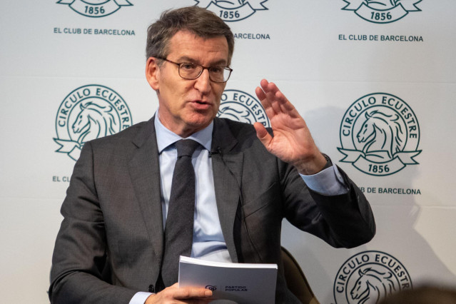 El presidente del Partido Popular, Alberto Núñez Feijóo.