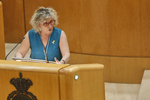 Archivo - La portavoz de ERC-en el Senado, Mirella Cortès