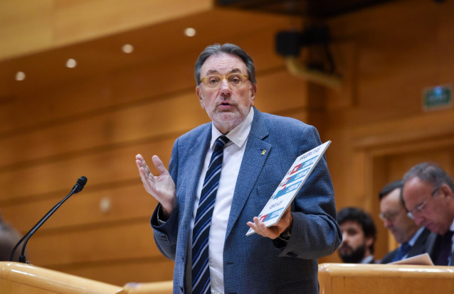 Archivo - El senador de Junts, Josep Lluís Cleries i Gonzàlez