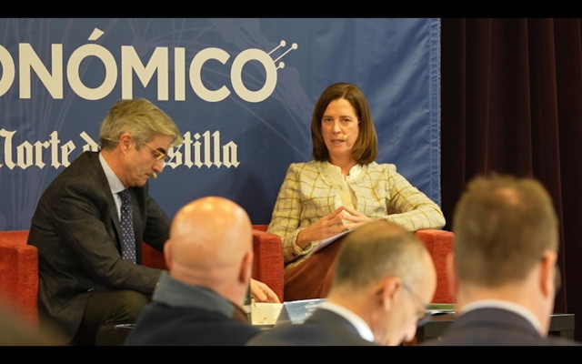 La presidenta de la Asociación Española de Banca (AEB), Alejandra Kindelán
