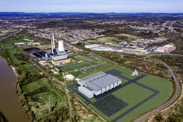 Renderización de la nueva planta de chips de ZF y Wolfspeed en Alemania