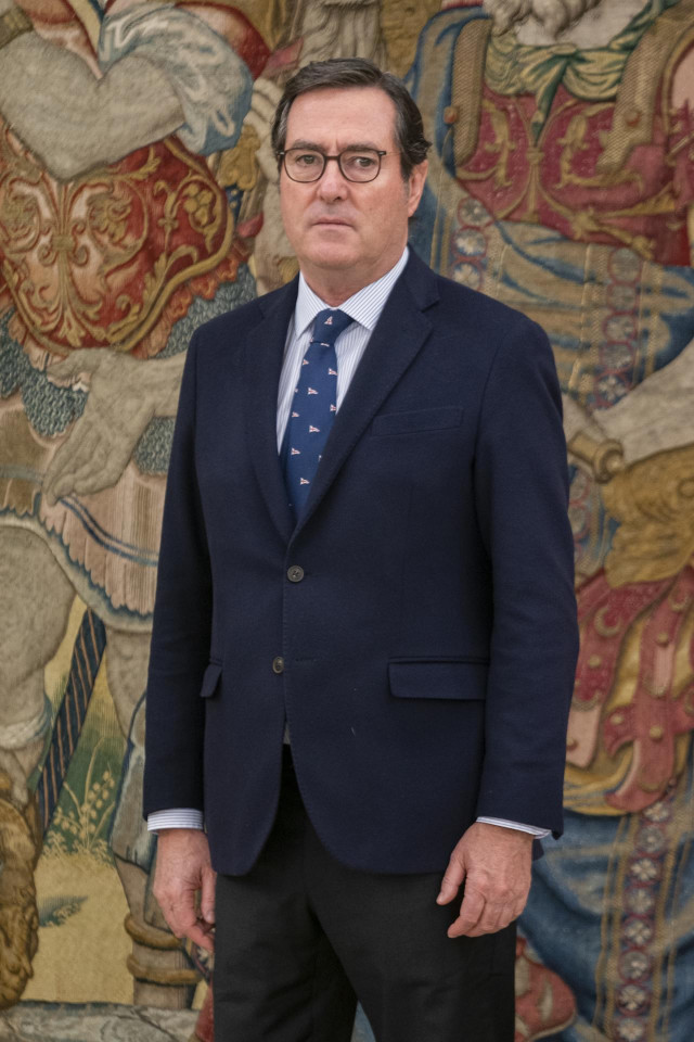 El presidente de la CEOE, Antonio Garamendi