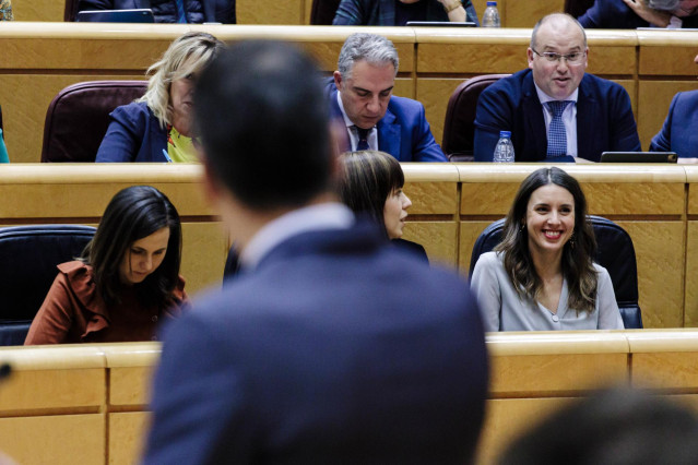 El presidente del Gobierno, Pedro Sánchez, comparece en un pleno del Senado, a 31 de enero de 2023, en Madrid (España).