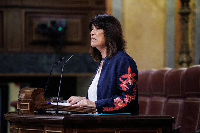 Archivo - La diputada de Junts Pilar Calvo.