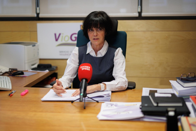 La comisaría principal del sistema VioGen, María Jesús Cantos Cebrián, durante una entrevista para Europa Press, a 31 de enero de 2023, en Madrid (España). El Sistema de Seguimiento Integral en los casos de Violencia de Género (Sistema VioGén), de la Secr