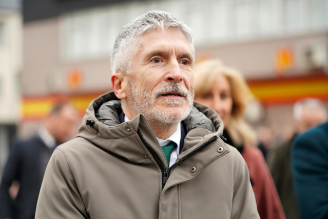 El ministro del Interior, Fernando Grande-Marlaska, en un acto de la Guardia Civil