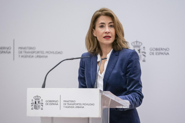 La ministra de Transportes, Movilidad y Agenda Urbana, Raquel Sánchez, en una foto de archivo.