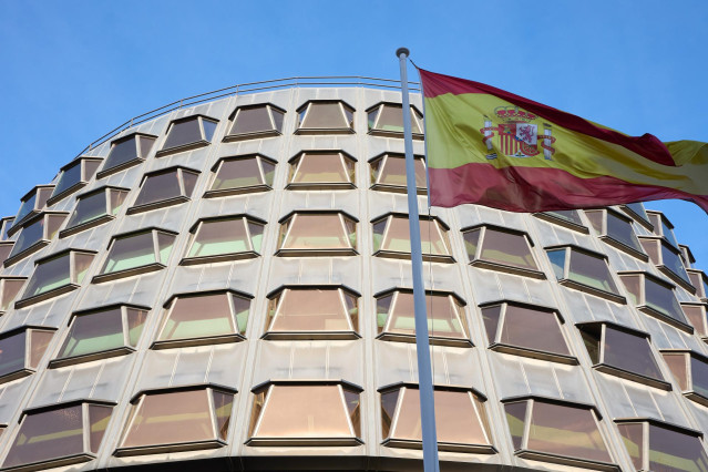 Archivo - Vista de la fachada del Tribunal Constitucional