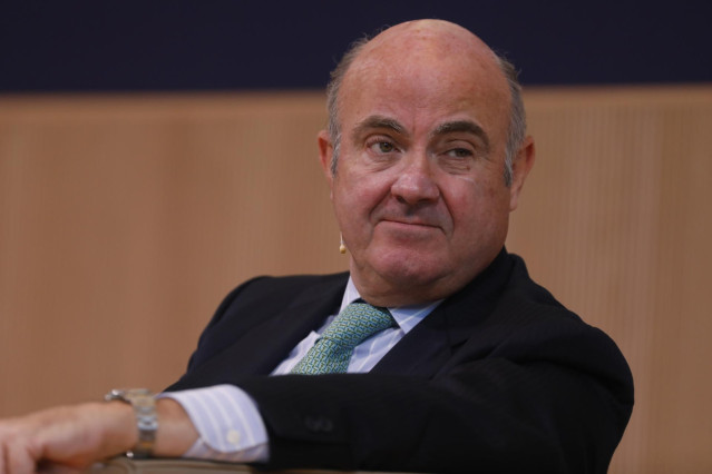 Archivo - Luis de Guindos, vicepresidente del Banco Central Europeo, en un acto en Madrid.