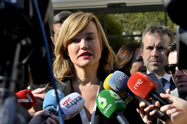 La ministra de Educación y Formación Profesional y portavoz del PSOE, Pilar Alegría