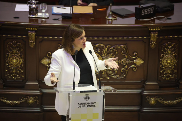 Archivo - La portavoz del PP en el Ayuntamiento de València, María José Catalá