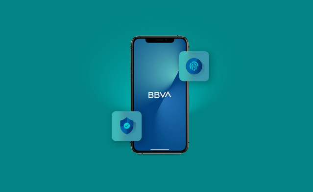 Archivo - Infografía BBVA. Incorporación del sistema de autenticación FIDO a la app móvil.