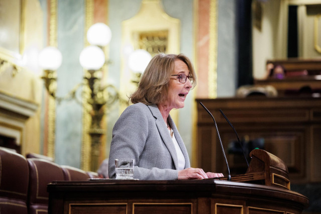 Archivo - La diputada de Vox Lourdes Méndez