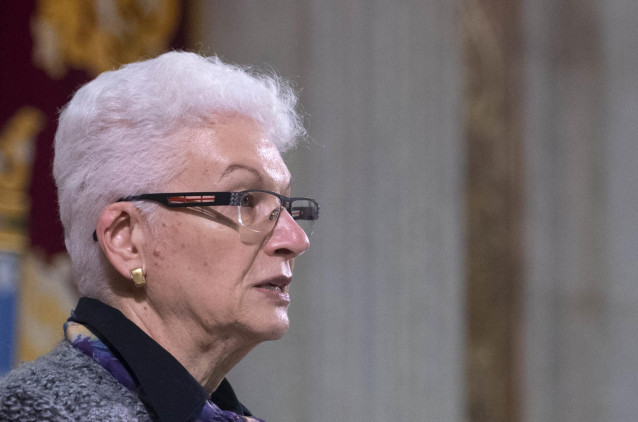 Archivo - La embajadora de Israel, Rodica Radian Gordon, interviene en el acto institucional del Día Internacional de Conmemoración del Holocausto, en el Patio de Cristales, a 26 de enero de 2022, en Madrid (España). Cada año la UNESCO rinde tributo a las