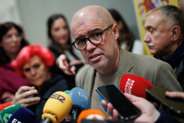 El secretario general de CCOO, Unai Sordo, en una imagen de archivo.