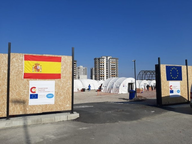 Hospital de campaña START de AECID en Iskenderun (Turquía) para atender a los heridos por los terremotos