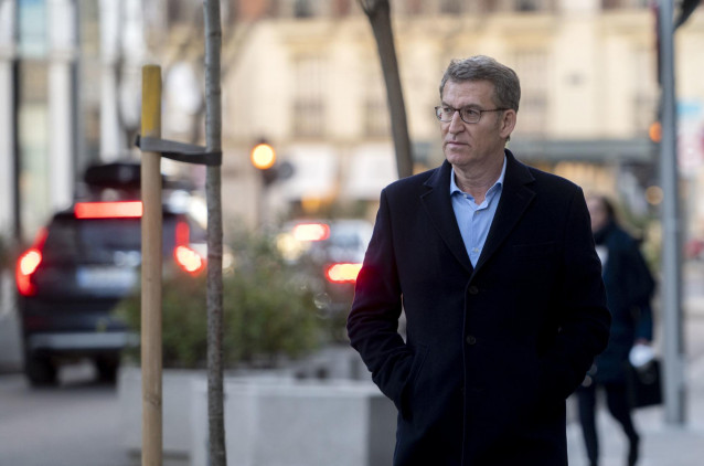 El líder del Partido Popular, Alberto Núéz Feijóo.