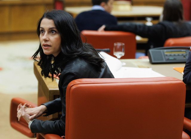 La portavoz de Ciudadanos en el Congreso, Inés Arrimadas, durante una reunión de la Junta de Portavoces.